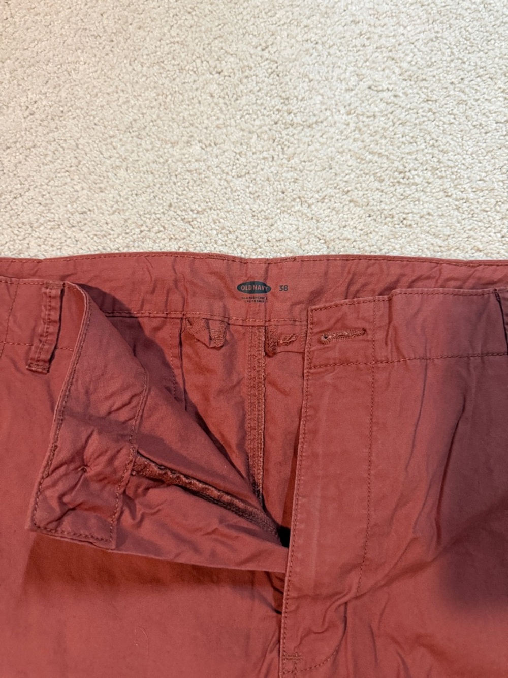 Old Navy Men's Rust Brown Chino Pants